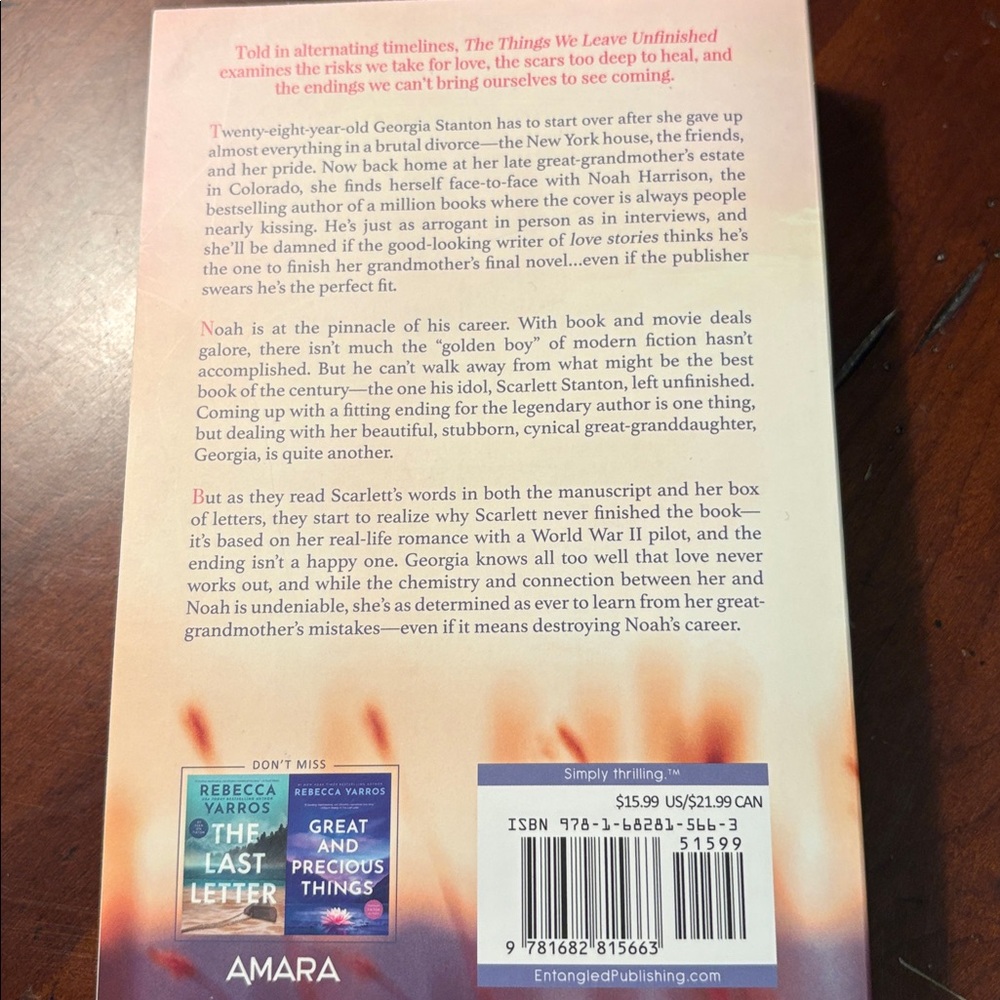 Three Romance Paperback Novels, 5”X8” books, Authors: Yarros, Wiesner, Sheridan - Picture 3 of 7